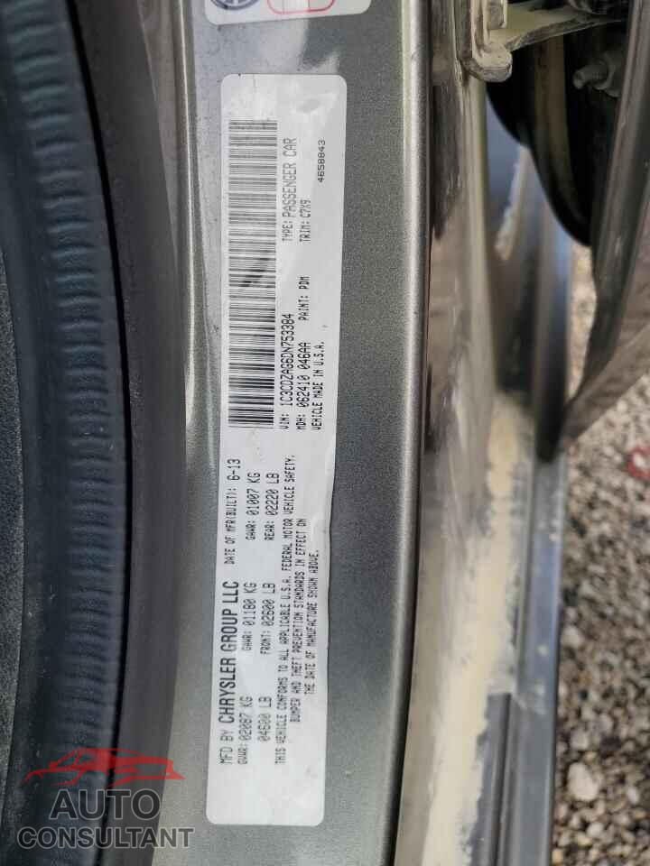 DODGE AVENGER 2013 - 1C3CDZAG6DN753384