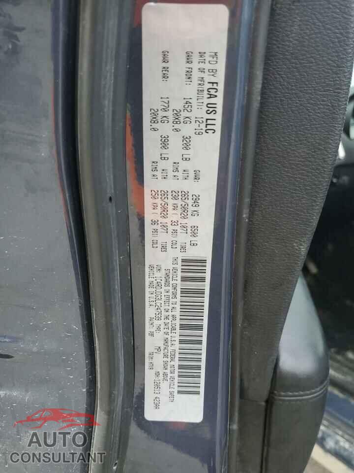 DODGE DURANGO 2020 - 1C4RDJDG3LC247539