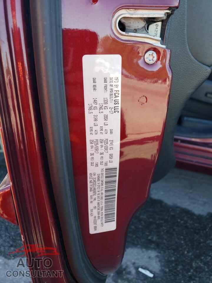 DODGE CARAVAN 2017 - 2C4RDGEG1HR698761