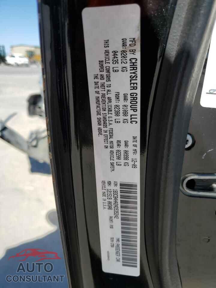 DODGE CALIBER 2010 - 1B3CB4HA2AD535242