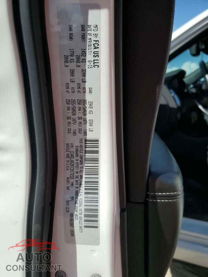 DODGE DURANGO 2015 - 1C4RDJAG9FC917233