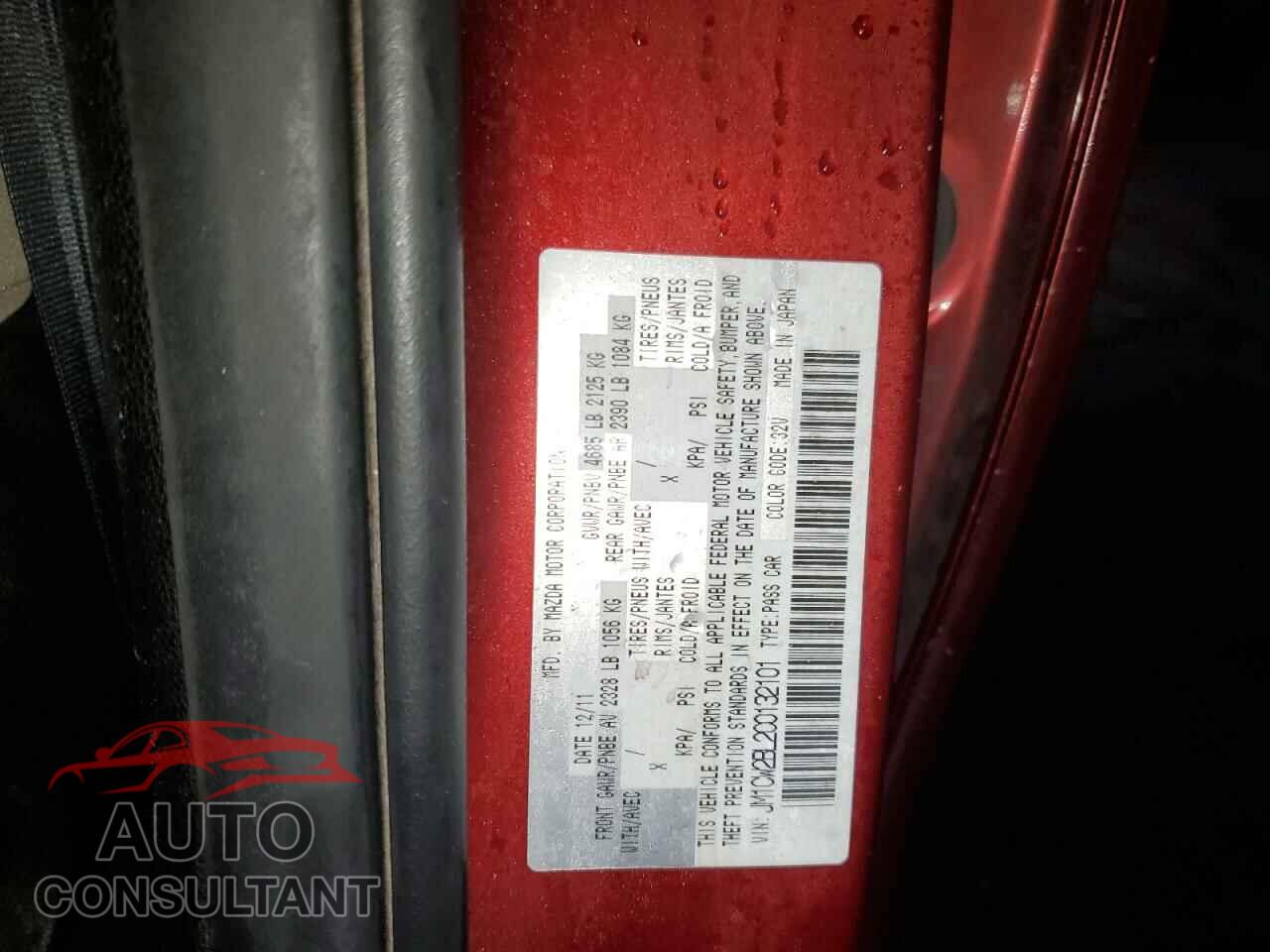 MAZDA 5 2012 - JM1CW2BL2C0132101