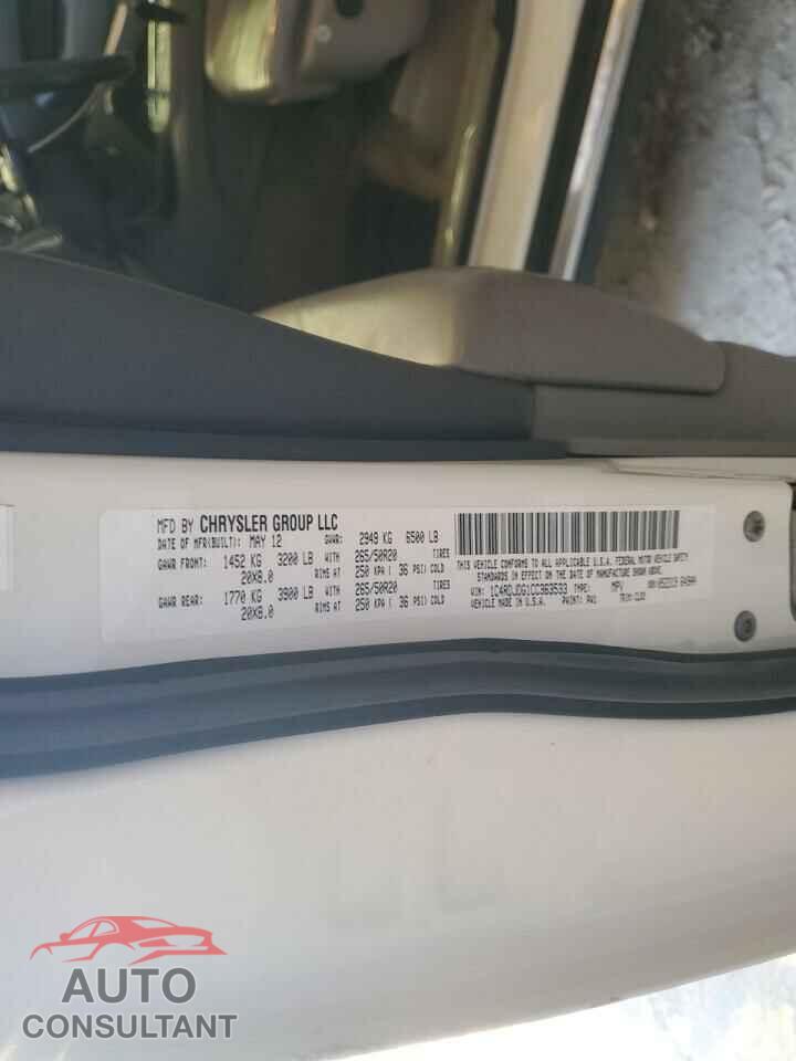 DODGE DURANGO 2012 - 1C4RDJDG1CC363533