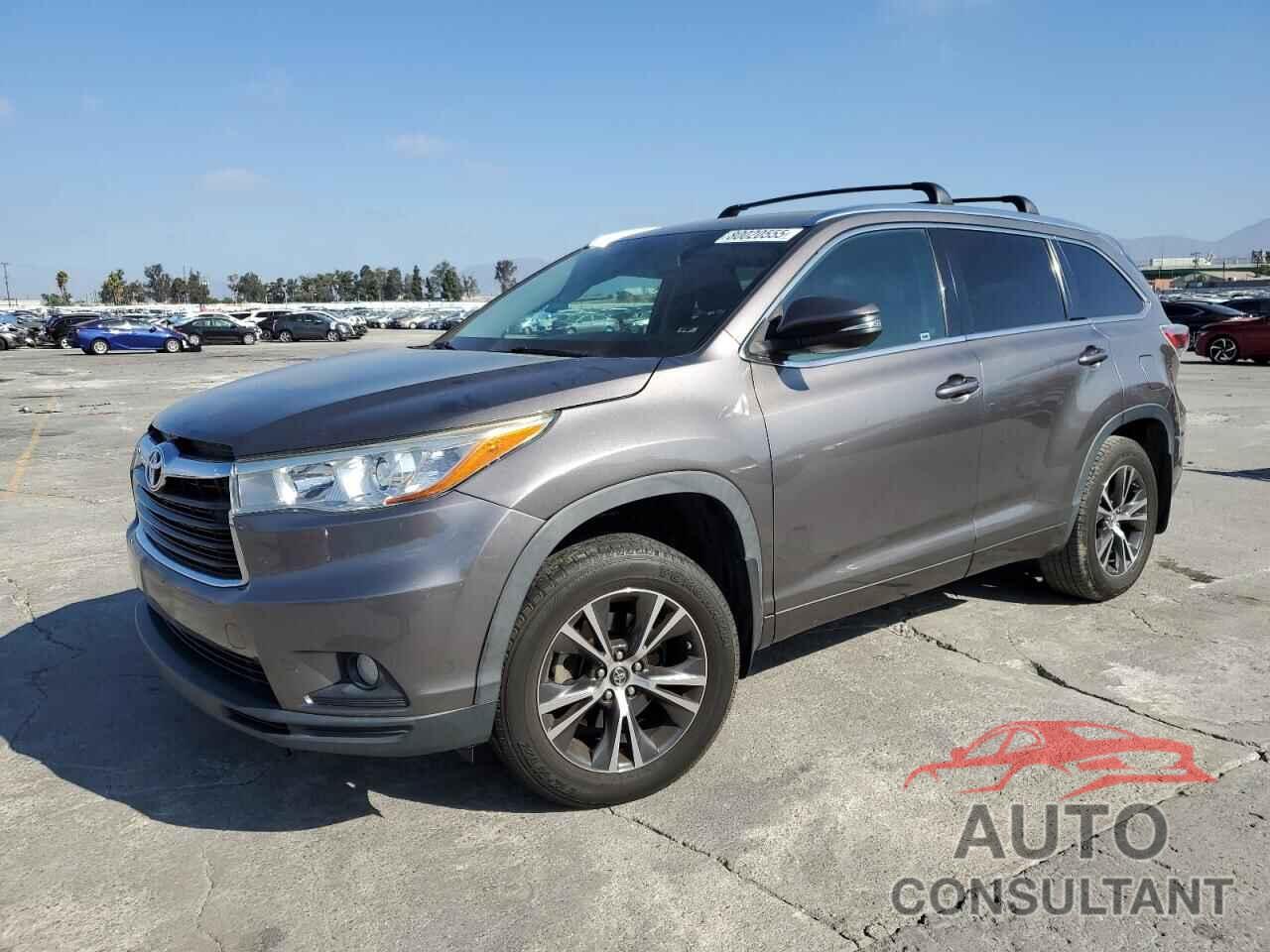 TOYOTA HIGHLANDER 2016 - 5TDKKRFH7GS161666