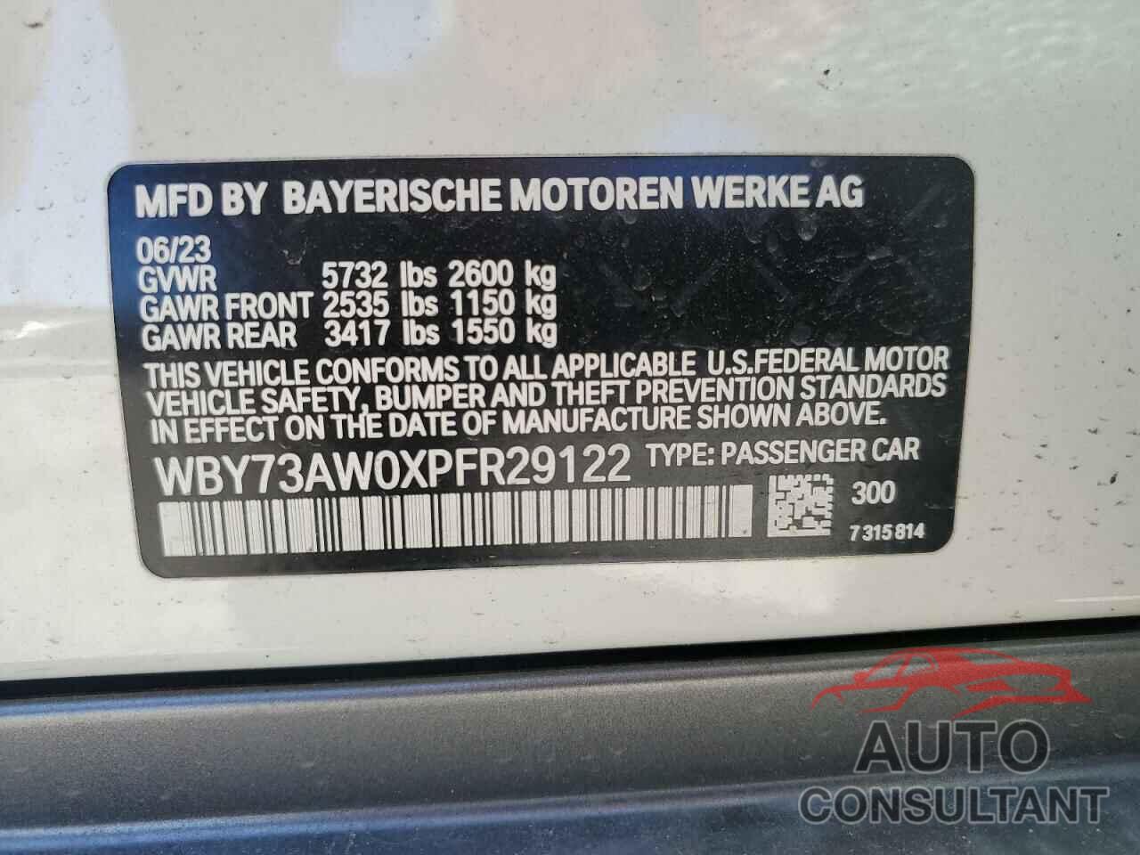 BMW I4 EDRIVE4 2023 - WBY73AW0XPFR29122