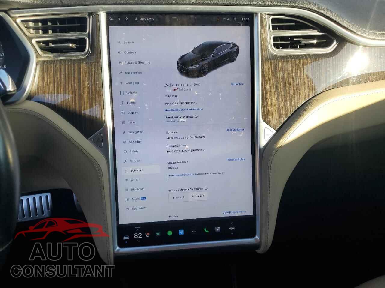 TESLA MODEL S 2013 - 5YJSA1DP9DFP17605