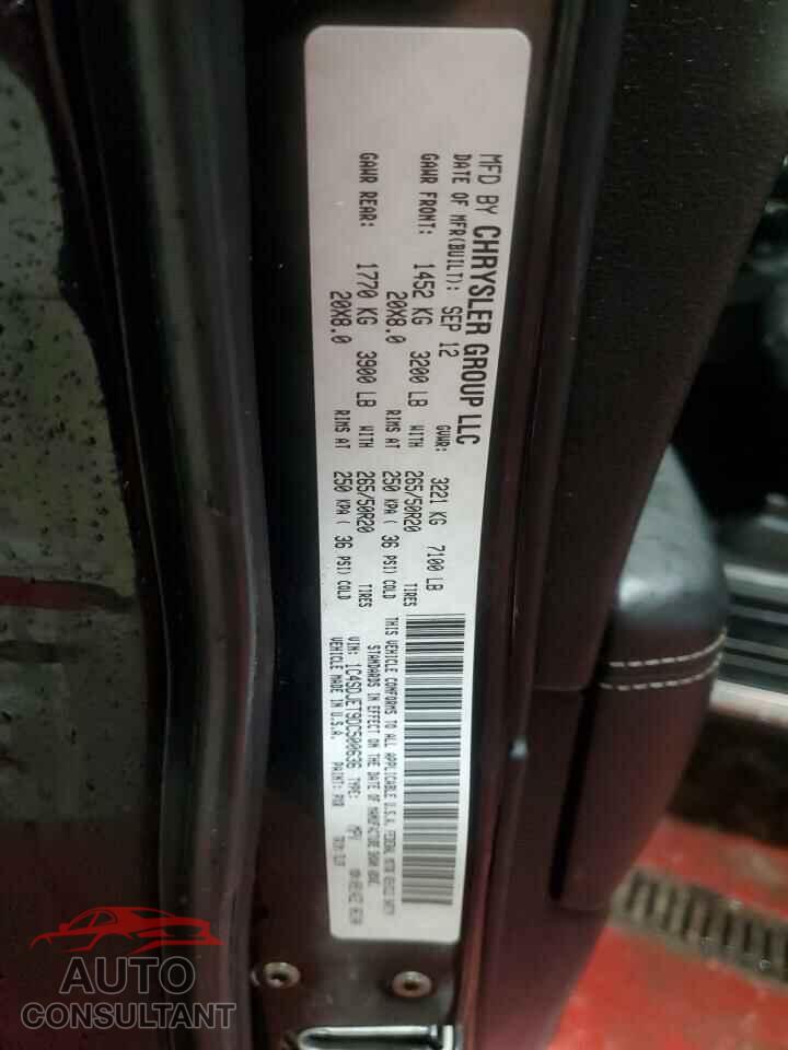 DODGE DURANGO 2013 - 1C4SDJET9DC500636
