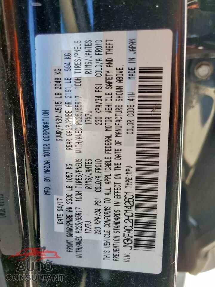 MAZDA CX-5 2017 - JM3KFACL2H0142601
