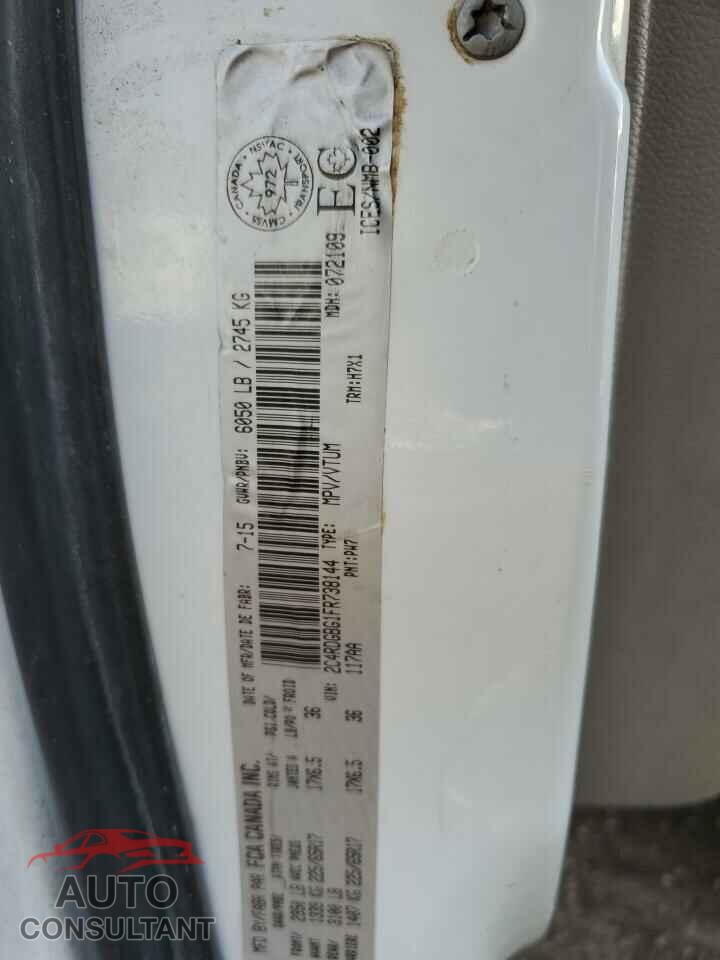DODGE CARAVAN 2015 - 2C4RDGBG1FR738144