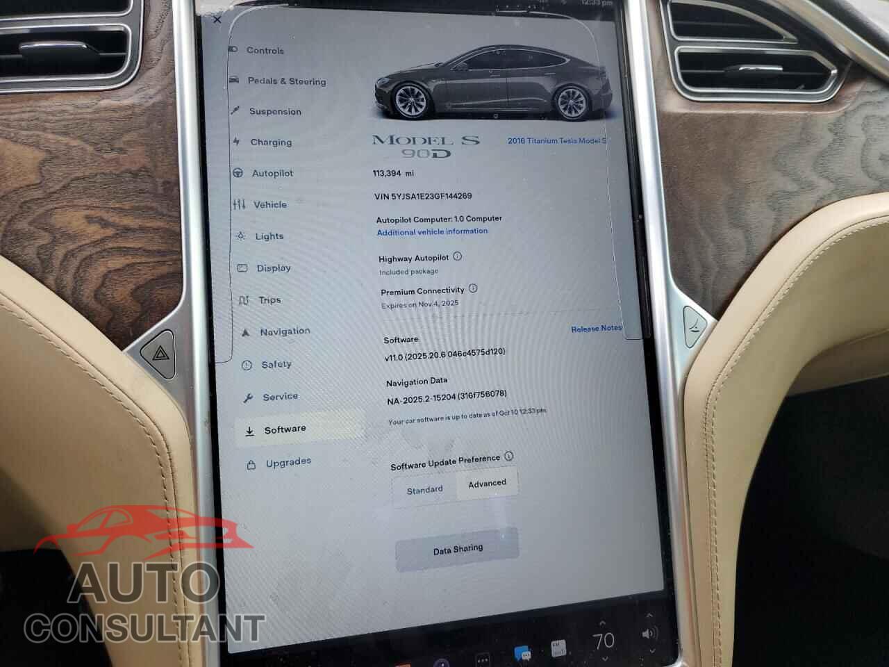 TESLA MODEL S 2016 - 5YJSA1E23GF144269