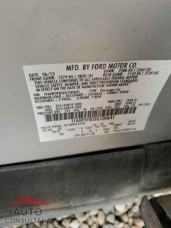FORD TAURUS 2014 - 1FAHP2F85EG100641