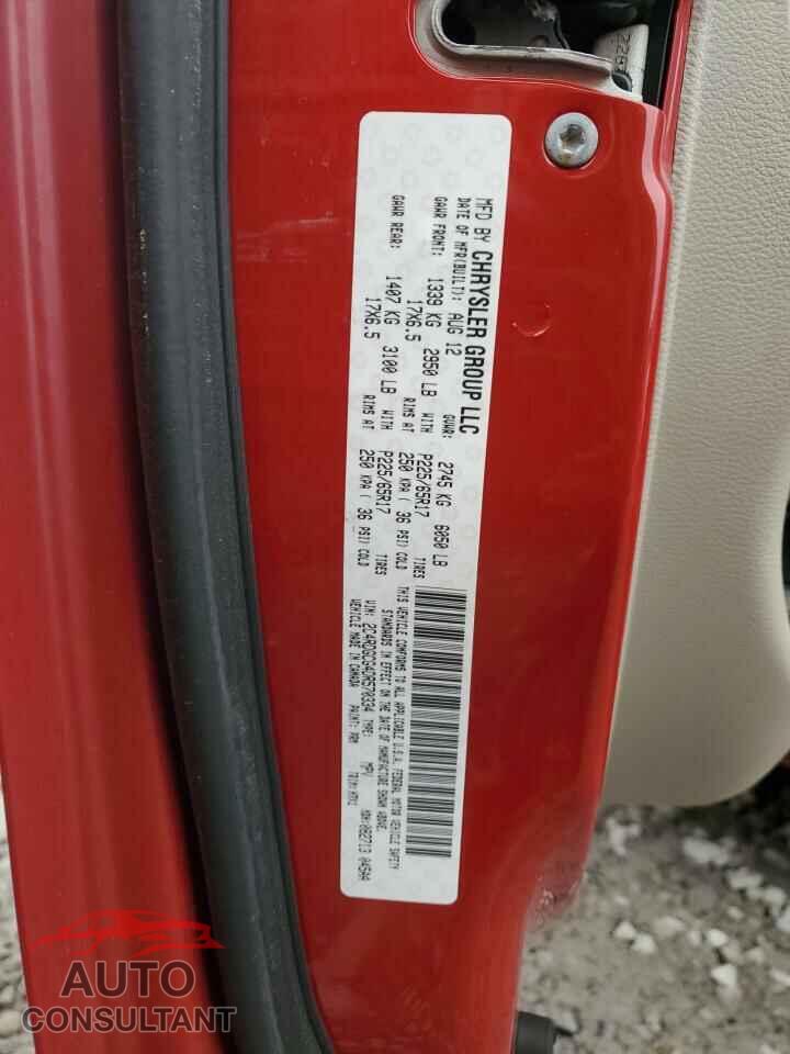 DODGE CARAVAN 2013 - 2C4RDGCG4DR570334