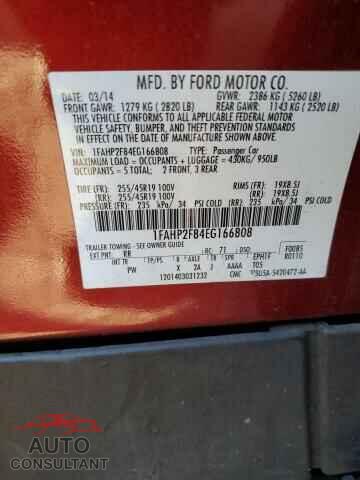 FORD TAURUS 2014 - 1FAHP2F84EG166808