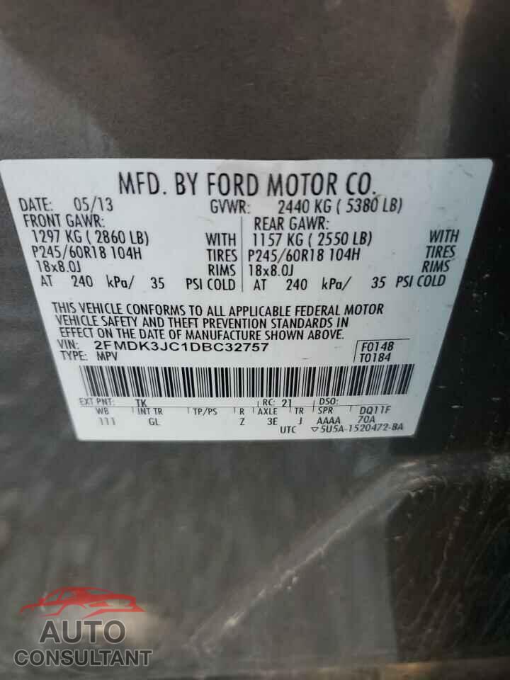 FORD EDGE 2013 - 2FMDK3JC1DBC32757
