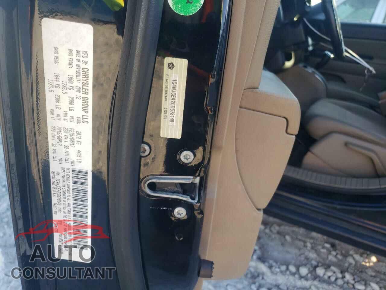JEEP COMPASS 2012 - 1C4NJCEA2CD678140