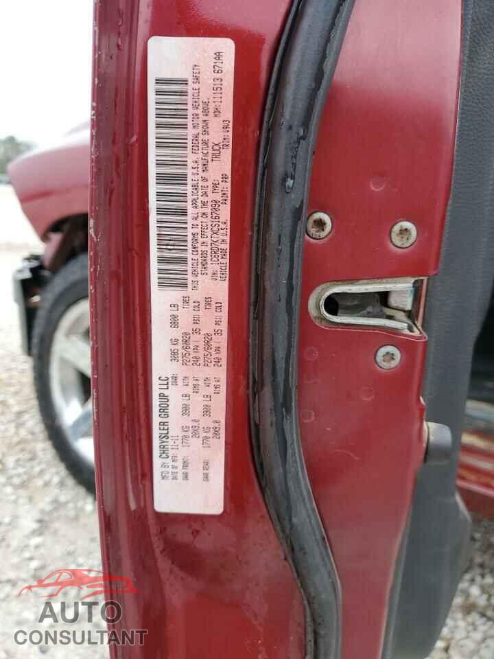 DODGE RAM 1500 2012 - 1C6RD7KTXCS167090