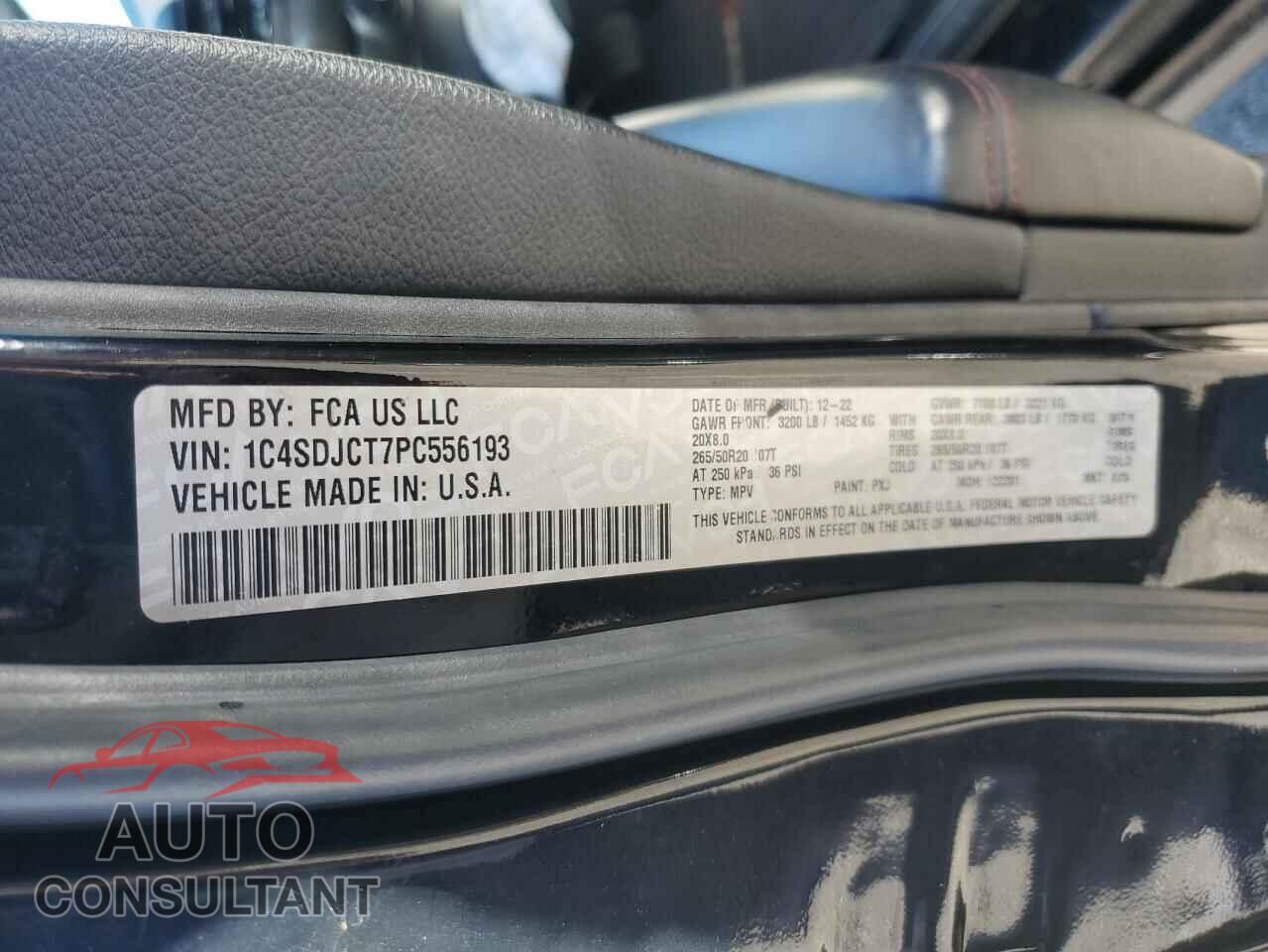 DODGE DURANGO 2023 - 1C4SDJCT7PC556193