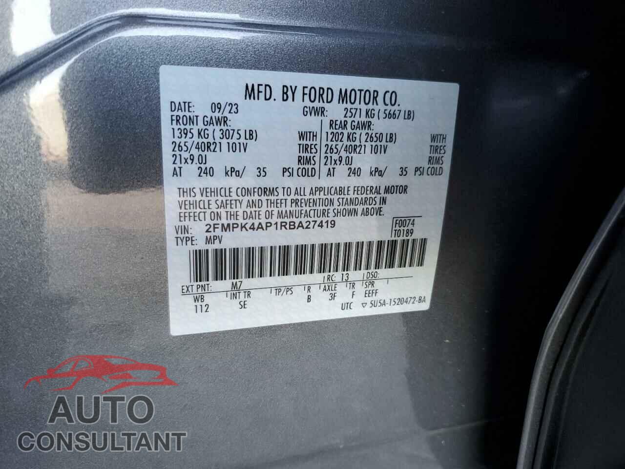 FORD EDGE 2024 - 2FMPK4AP1RBA27419