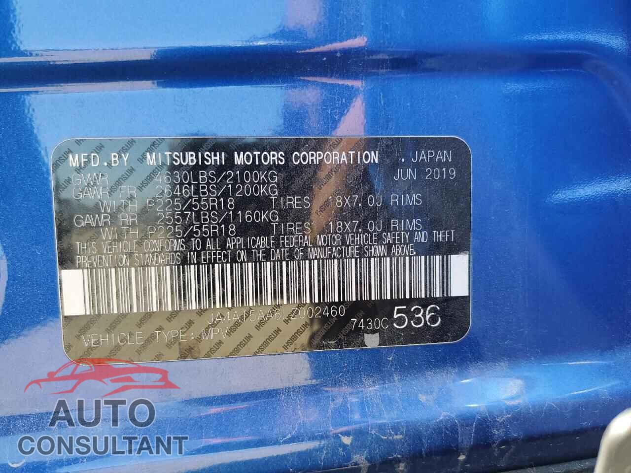 MITSUBISHI ECLIPSE 2020 - JA4AT5AA6LZ002460