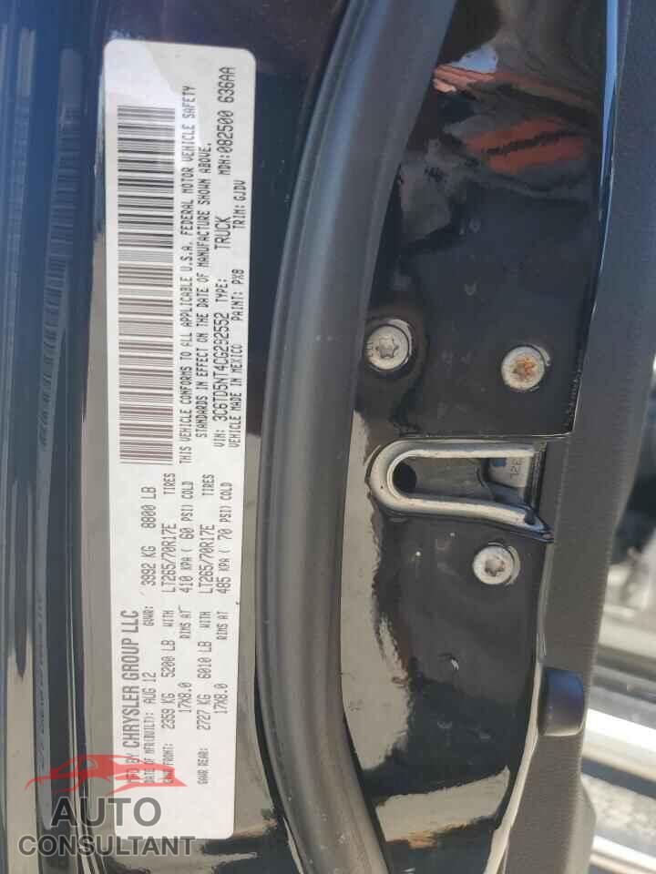 DODGE RAM 2500 2012 - 3C6TD5NT4CG292552