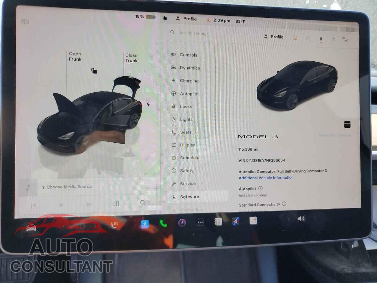TESLA MODEL 3 2022 - 5YJ3E1EA7NF286654