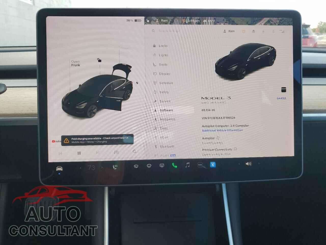 TESLA MODEL 3 2018 - 5YJ3E1EAXJF156524