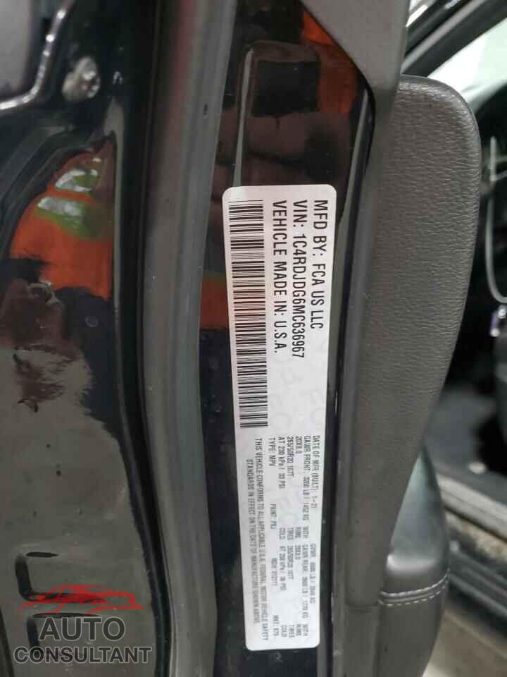 DODGE DURANGO 2021 - 1C4RDJDG6MC636967