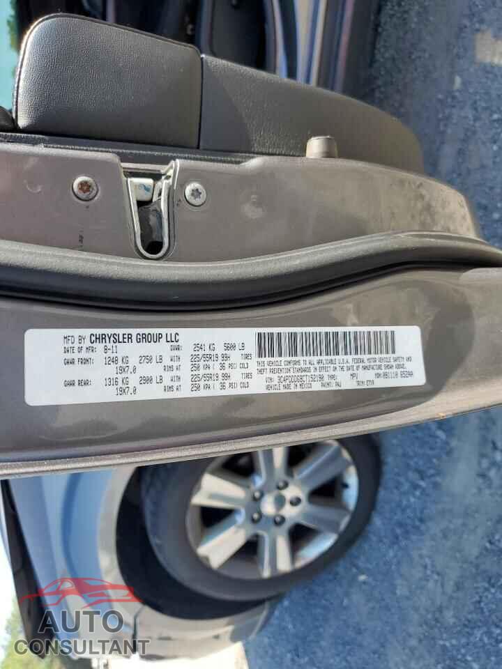 DODGE JOURNEY 2012 - 3C4PDDDG9CT152190