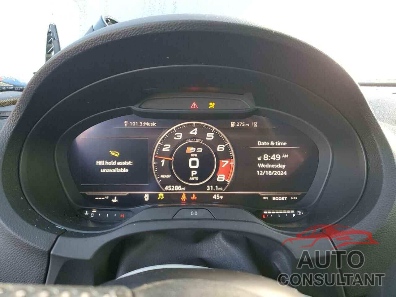 AUDI S3 2019 - WAUB1GFF8KA101954