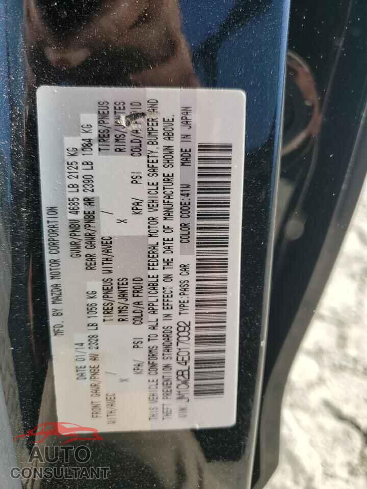 MAZDA 5 2014 - JM1CW2BL4E0170092