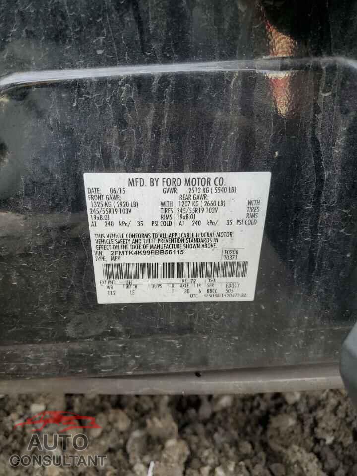 FORD EDGE 2015 - 2FMTK4K99FBB56115