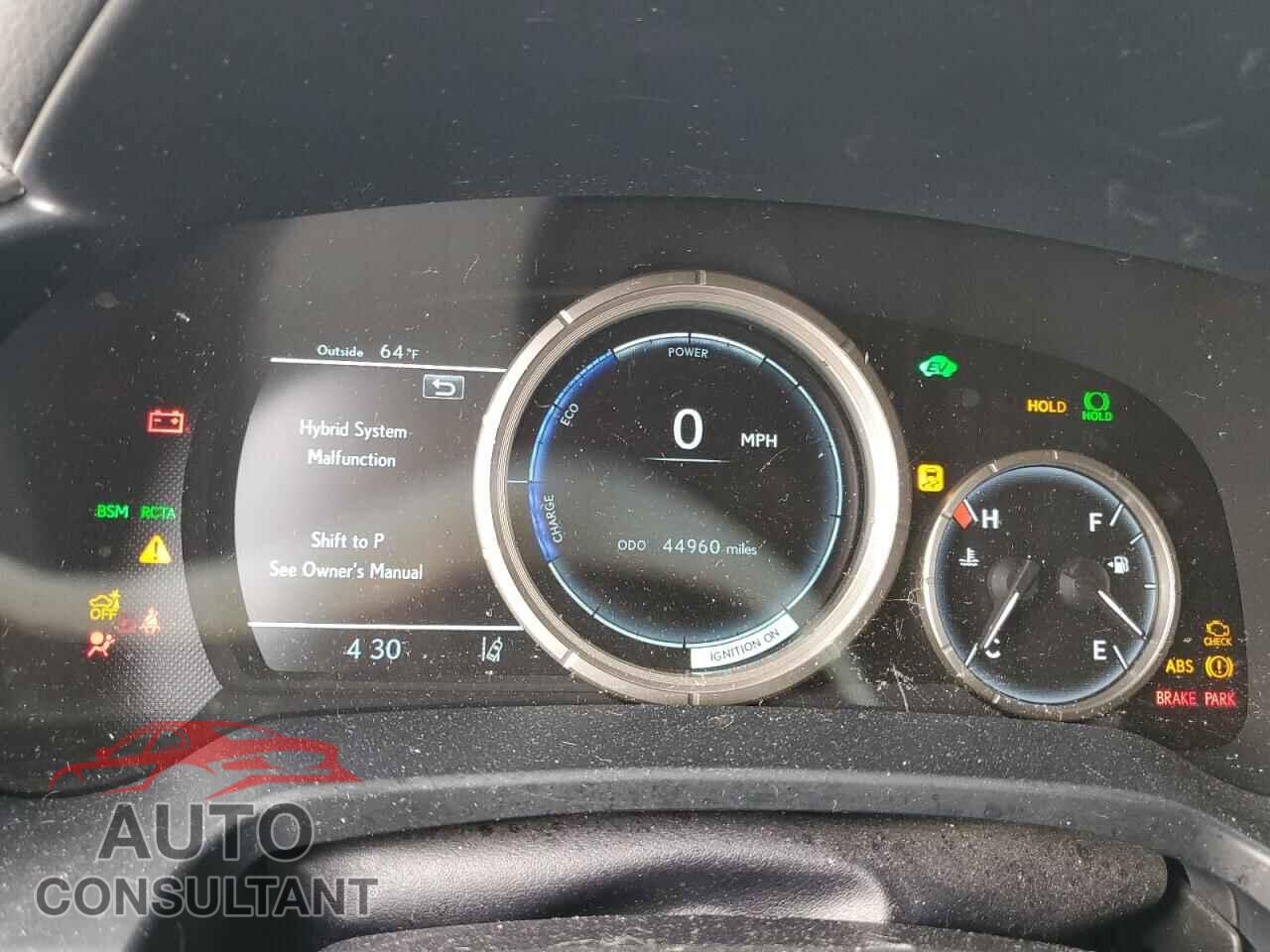 LEXUS RX450 2019 - 2T2BGMCA7KC035574