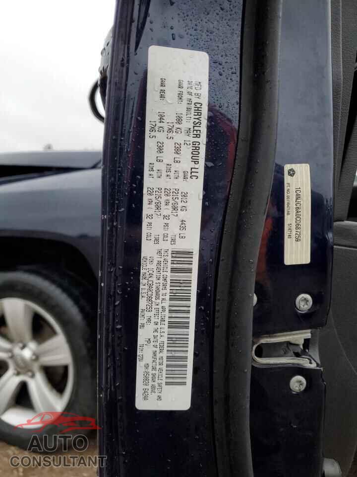 JEEP COMPASS 2012 - 1C4NJCBA0CD687259