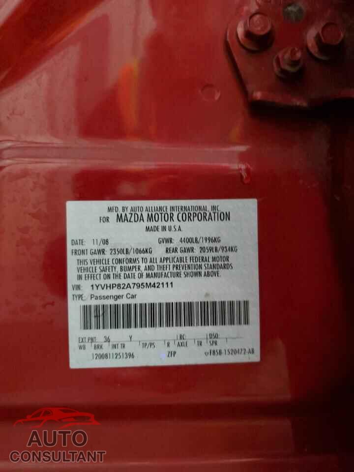 MAZDA 6 2009 - 1YVHP82A795M42111