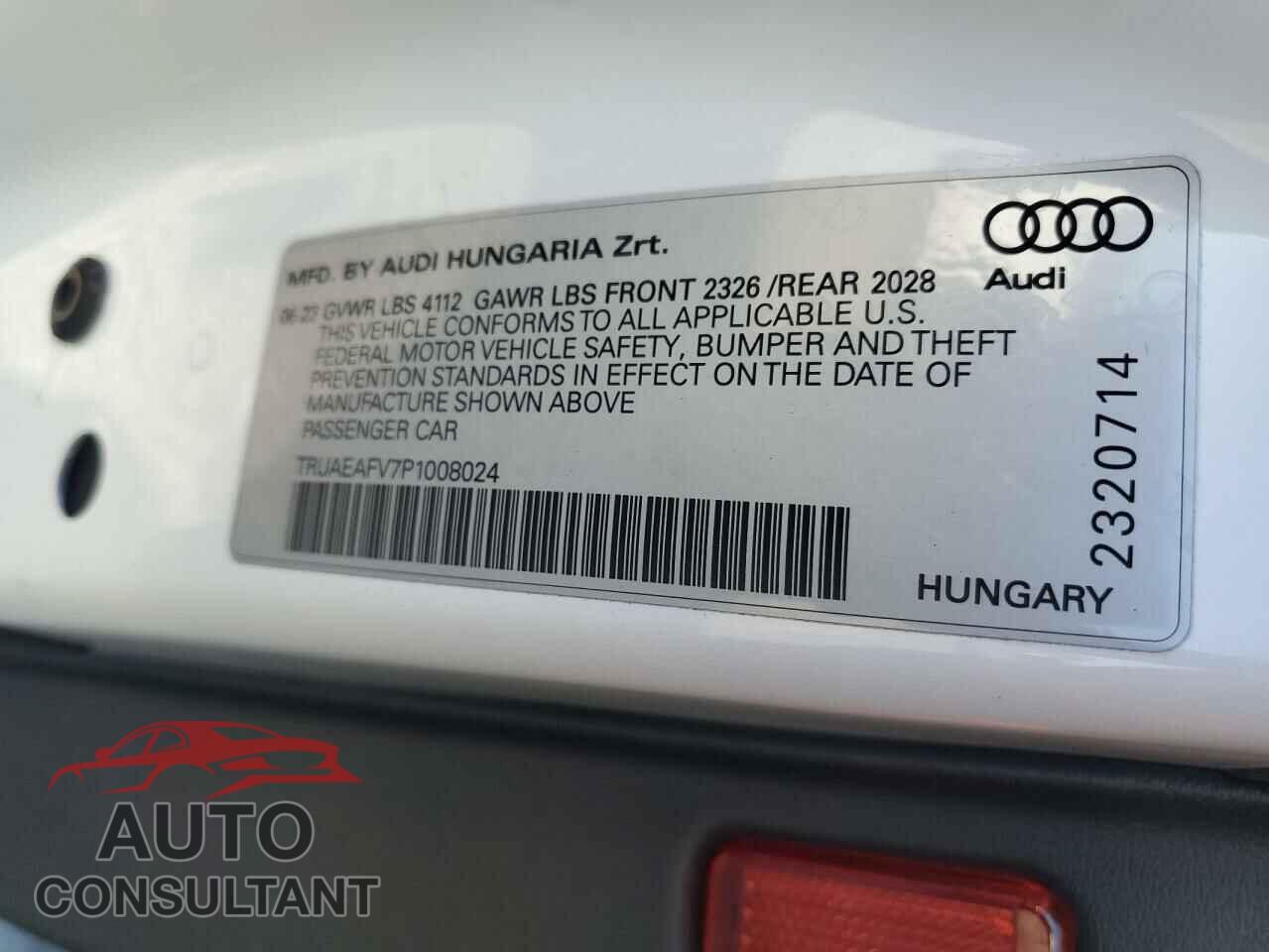 AUDI TT 2023 - TRUAEAFV7P1008024