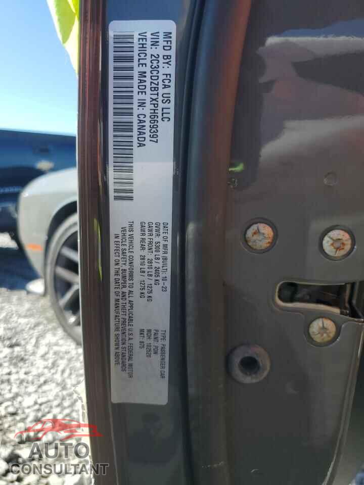 DODGE CHALLENGER 2023 - 2C3CDZBTXPH669397