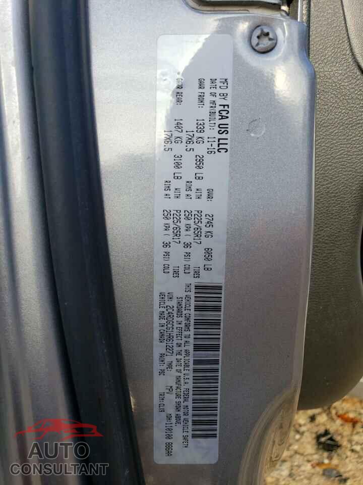 DODGE CARAVAN 2017 - 2C4RDGCG1HR612271