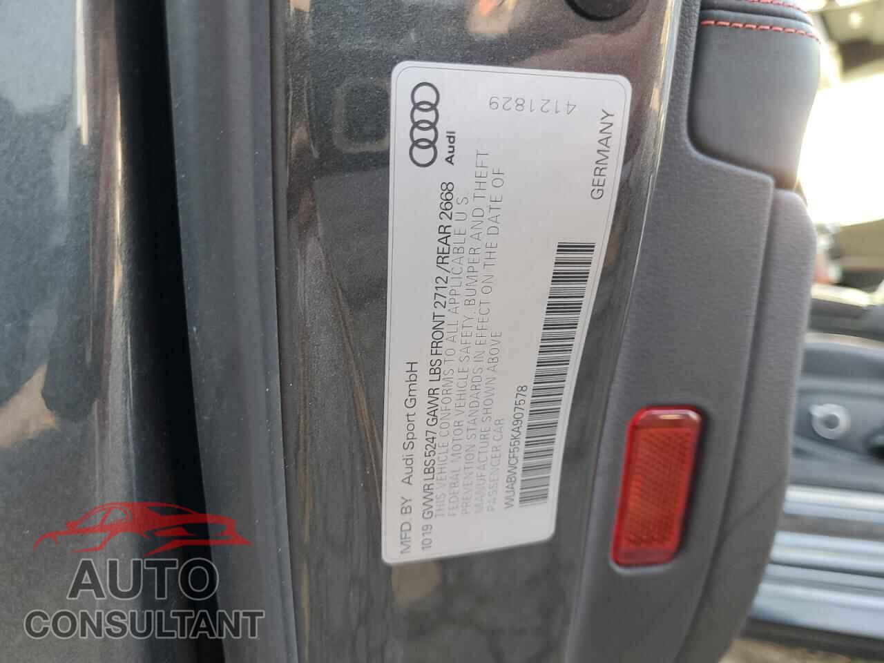 AUDI S5/RS5 2019 - WUABWCF55KA907578