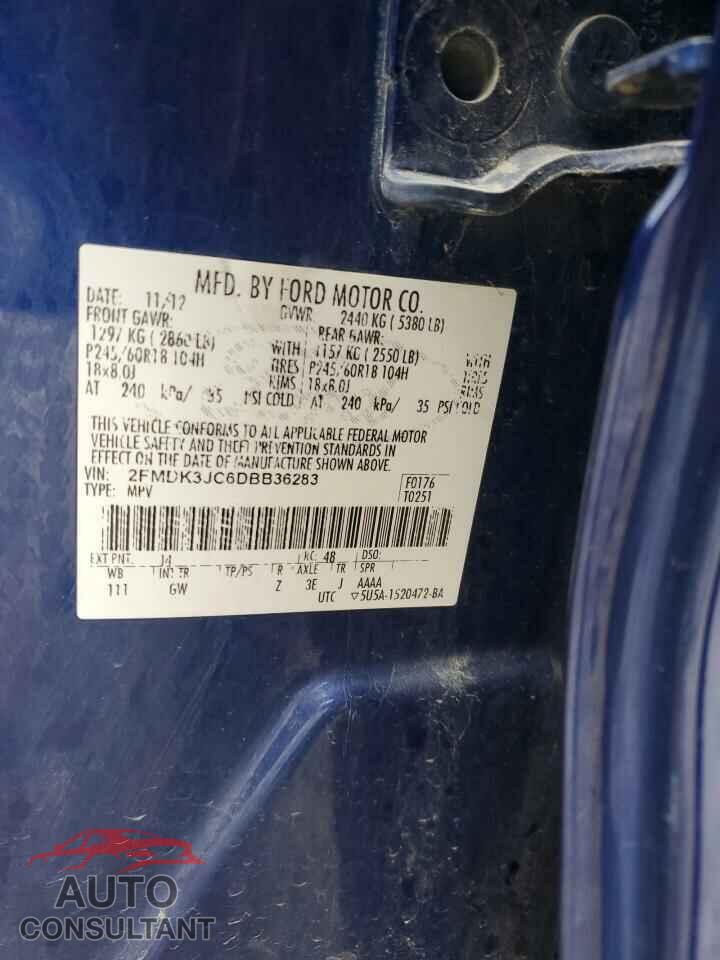 FORD EDGE 2013 - 2FMDK3JC6DBB36283
