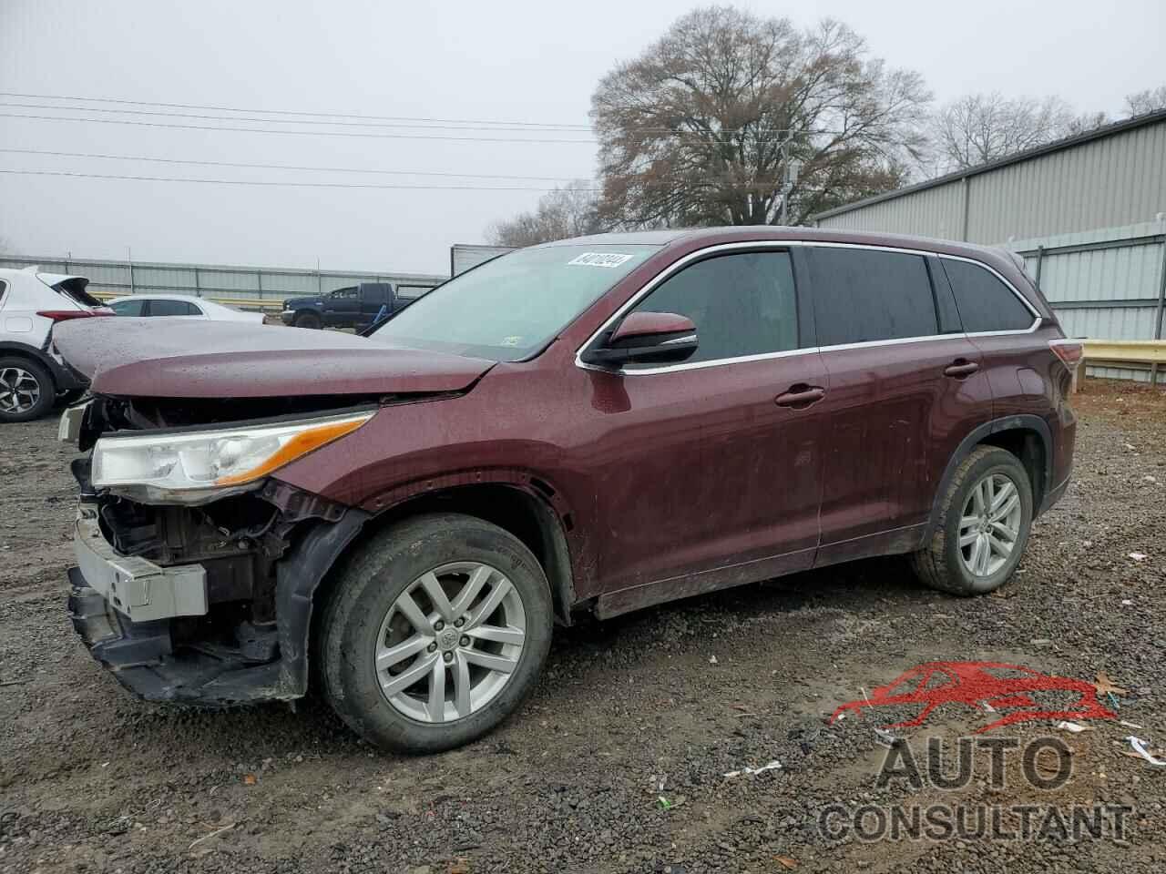 TOYOTA HIGHLANDER 2014 - 5TDZARFH7ES007408