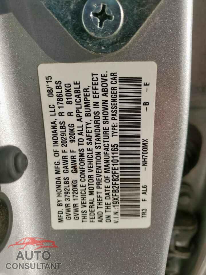 HONDA CIVIC 2015 - 19XFB2F82FE101165