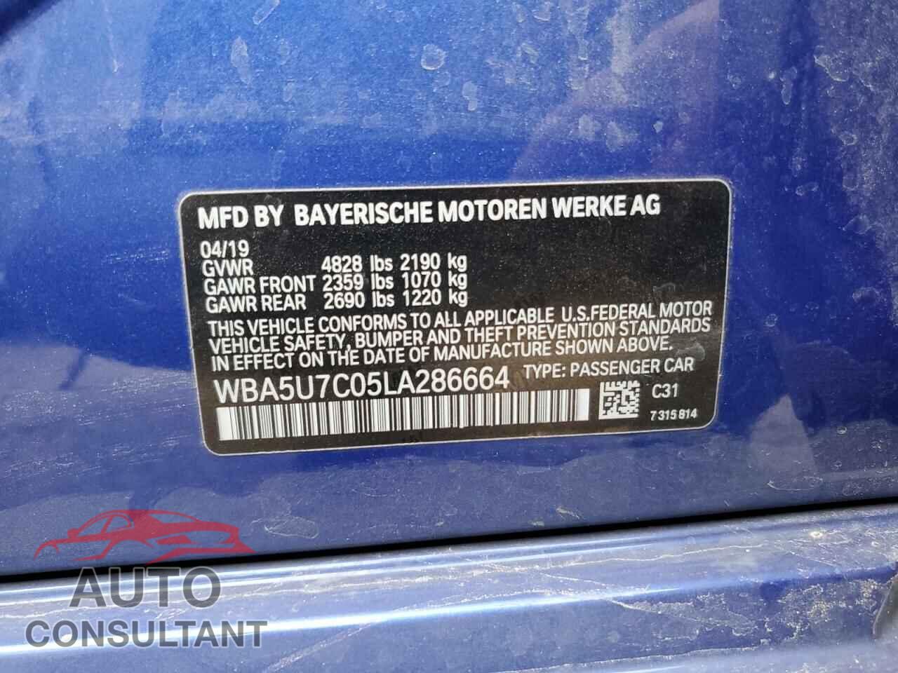 BMW M3 2020 - WBA5U7C05LA286664