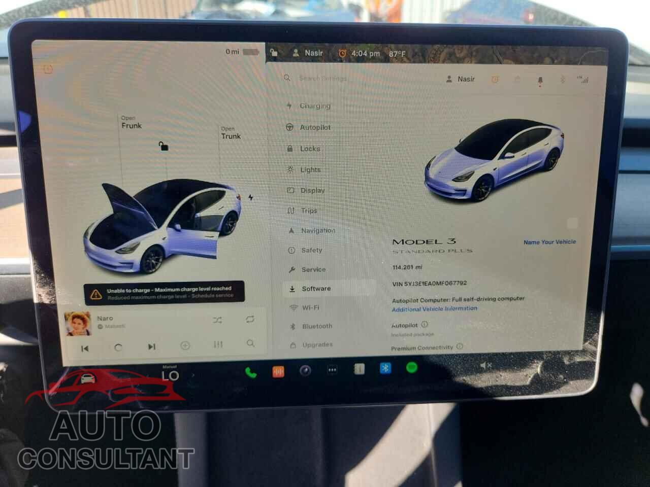 TESLA MODEL 3 2021 - 5YJ3E1EA0MF067792