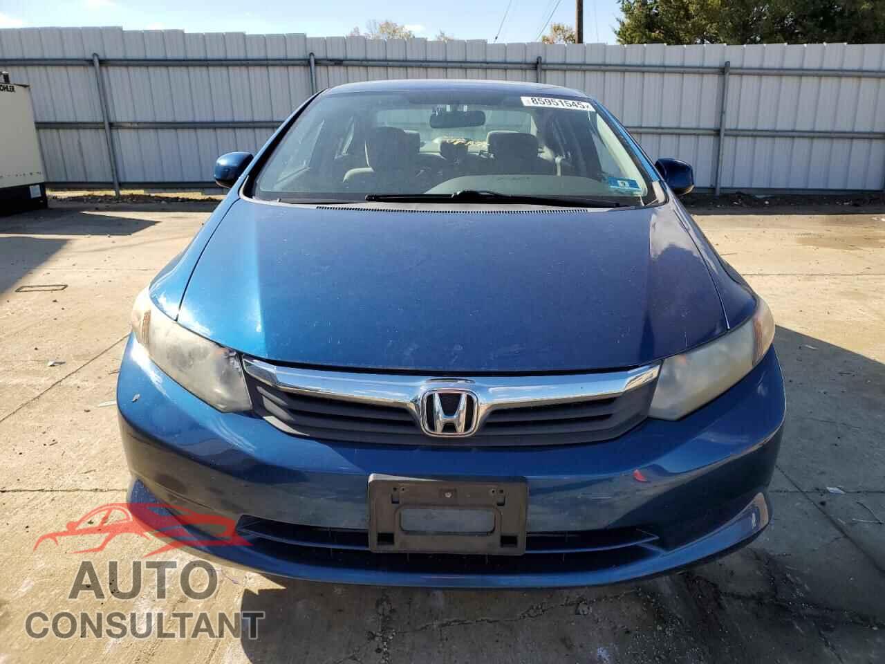 HONDA CIVIC 2012 - 19XFB2F54CE361746