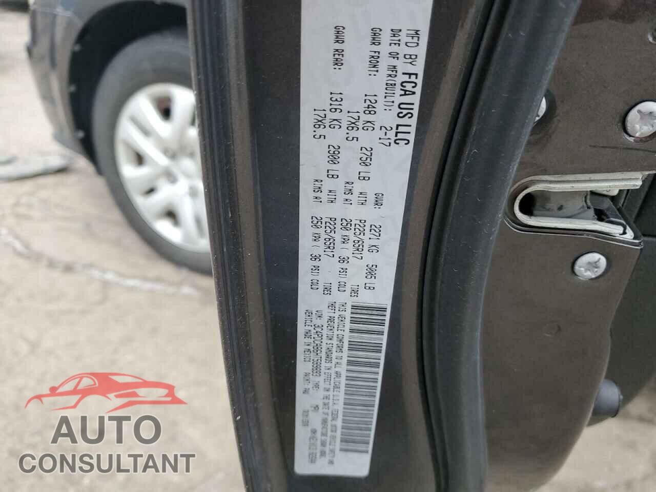 DODGE JOURNEY 2017 - 3C4PDCAB6HT599893