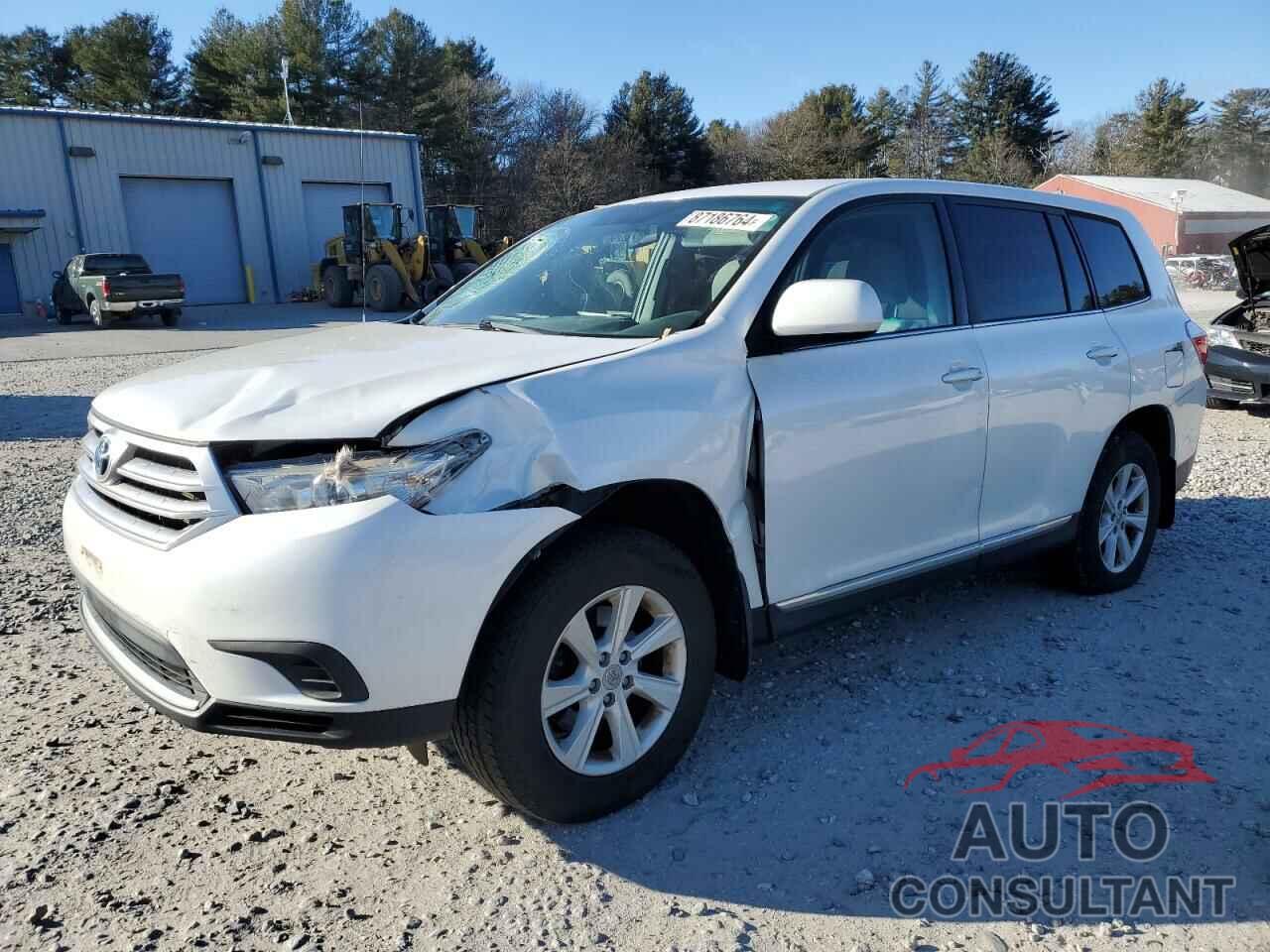 TOYOTA HIGHLANDER 2012 - 5TDBK3EH8CS165959