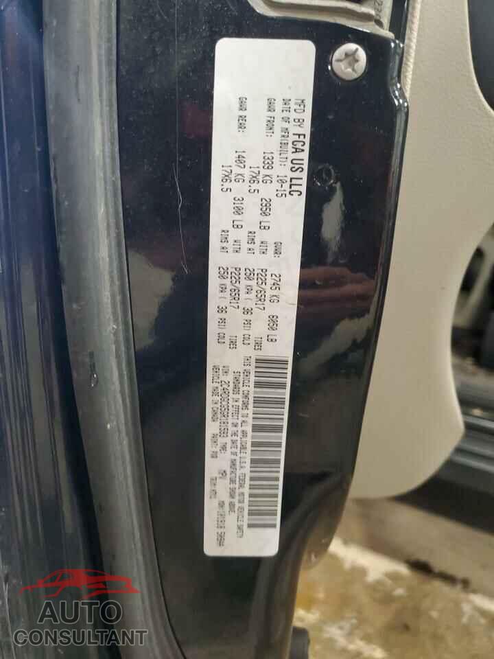 DODGE CARAVAN 2016 - 2C4RDGCG5GR181593