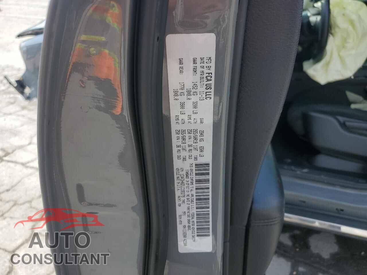 DODGE DURANGO 2020 - 1C4RDHAG5LC192279