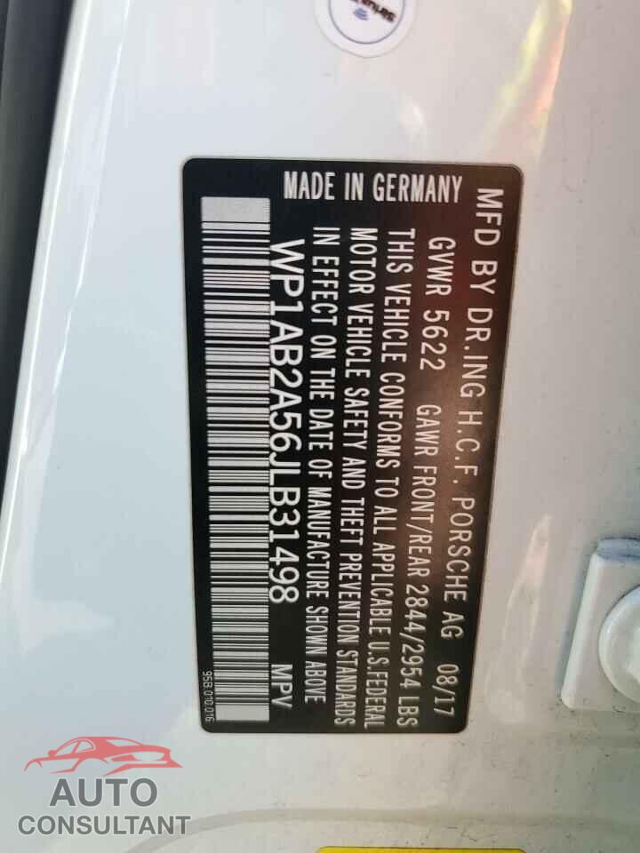 PORSCHE MACAN 2018 - WP1AB2A56JLB31498