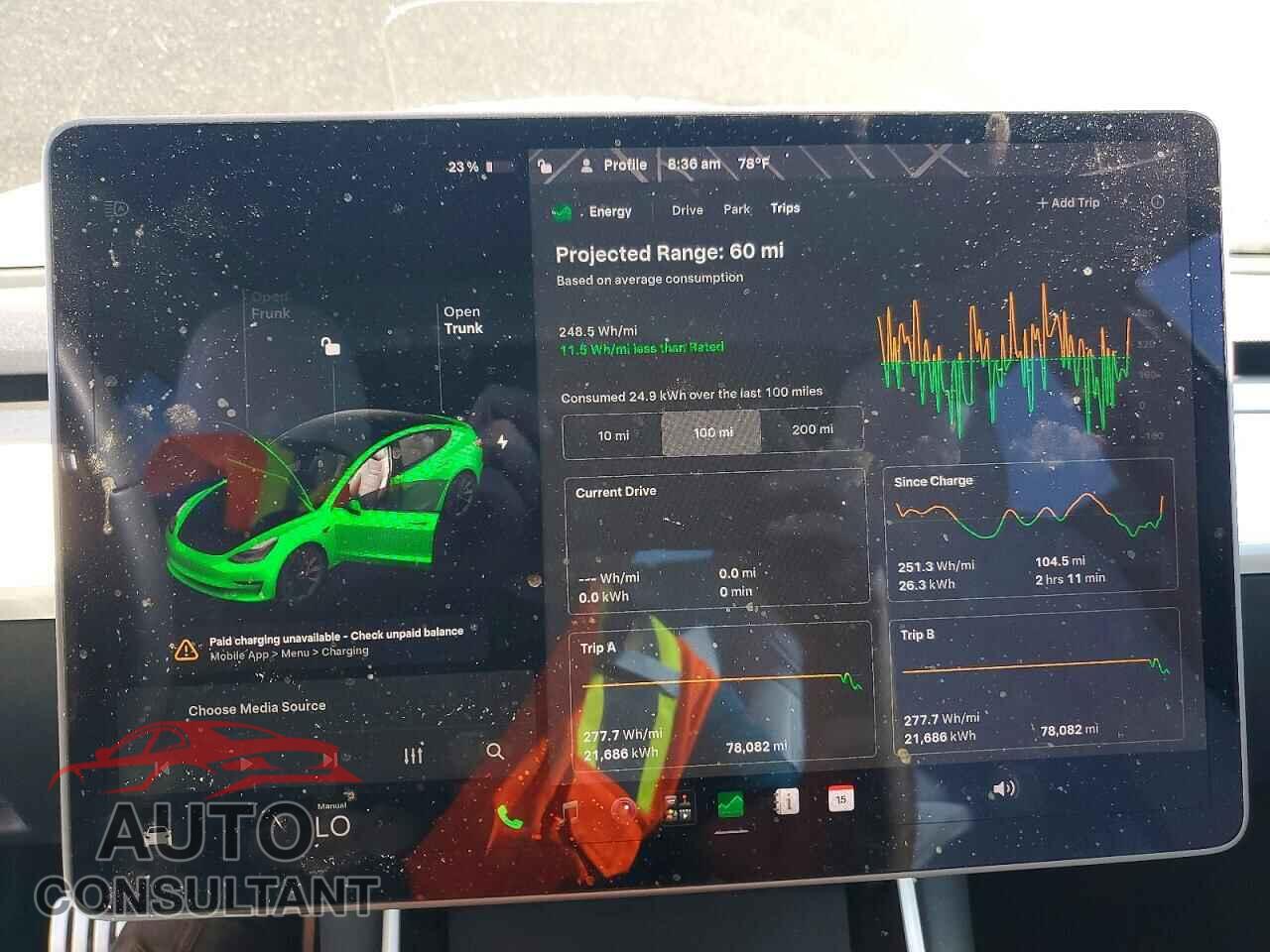 TESLA MODEL 3 2020 - 5YJ3E1ECXLF796415